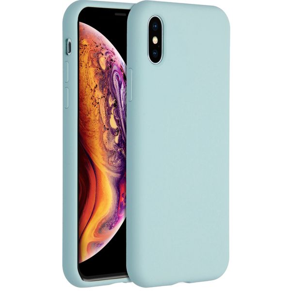 Accezz Liquid Silikoncase für das iPhone Xs / X - Hellblau