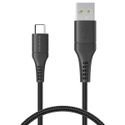 imoshion Braided USB-C-zu-USB Kabel - 0,25 Meter - Schwarz