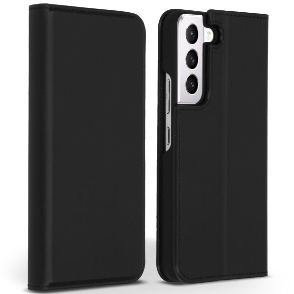 Accezz Premium Leather Slim Klapphülle Samsung Galaxy S22 - Schwarz