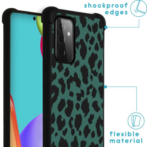 imoshion Design Hülle mit Band Samsung Galaxy A52(s) (5G/4G) - Panther Illustration