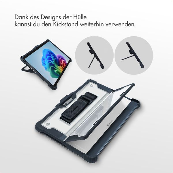 Accezz Robuste Hülle mit Ständer Microsoft Surface Pro 9 / Pro 10 / Pro 11 - Schwarz
