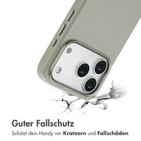 Accezz MagSafe Leather Backcover Apple iPhone 17 Pro - Light Grey