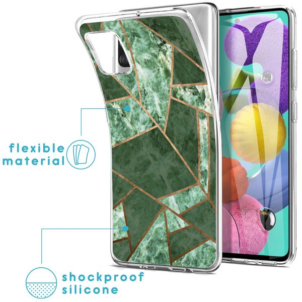 imoshion Design Hülle Samsung Galaxy A51 - Green Graphic