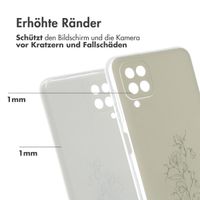 imoshion Design Hülle für das Samsung Galaxy A12 - Floral Green