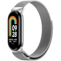 imoshion Mailändische Magnetarmband für das Xiaomi Smart Band 8 / 9 - Silber