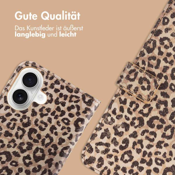 imoshion Design Klapphülle iPhone 16 - Leopard Mood