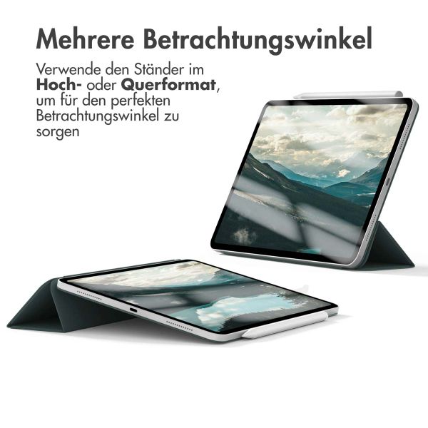 imoshion Magnetic Klapphülle Apple iPad Air 13 Zoll (2025) M3 / (2024) M2 - Dunkelgrün