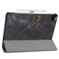 imoshion Design Trifold Klapphülle für das iPad Pro 11 (2022) / Pro 11 (2021) - Black Marble