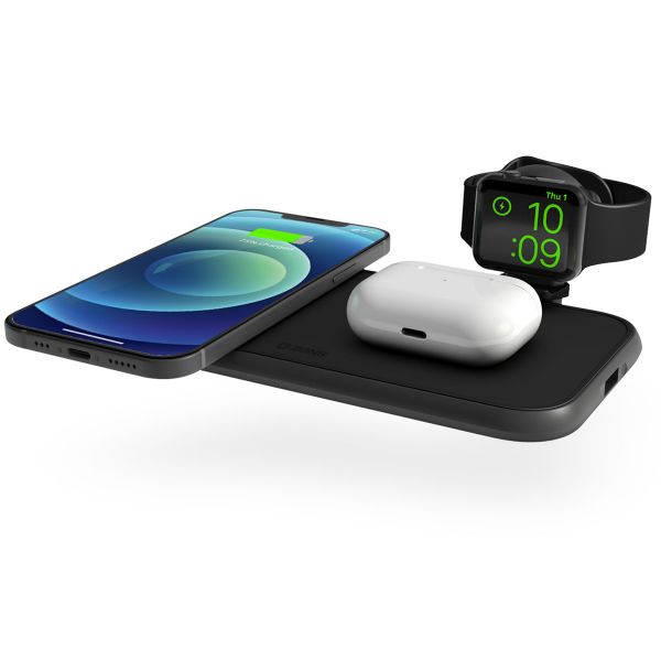 Zens Aluminium 4-in-1 Wireless Charger - Kabelloses Ladegerät für iPhone, AirPods, Apple Watch und iPad - Power Delivery - 45 Watt 