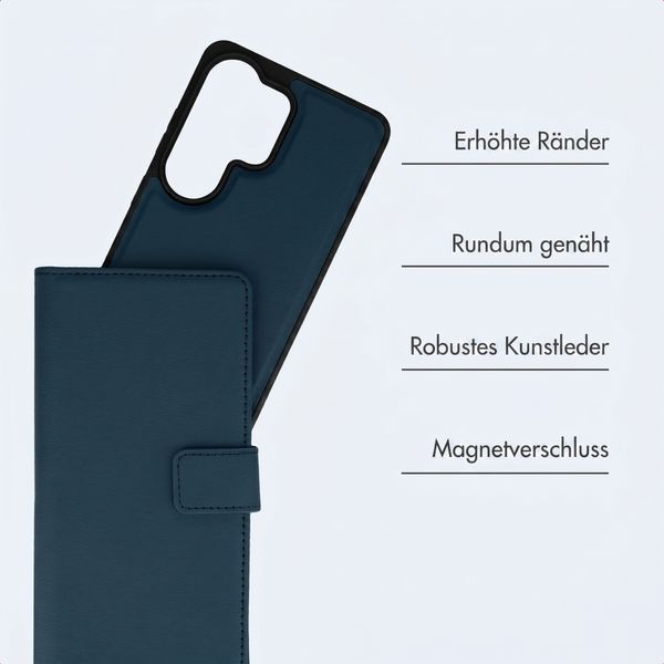 imoshion Herausnehmbare 2-in-1 Luxus-Bookcase Samsung Galaxy S26 Ultra - Blau