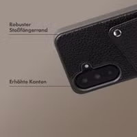 Selencia Riva Back Cover mit Kartenfach Samsung Galaxy A37 (5G) - Schwarz