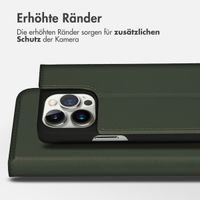 Accezz Premium Leather Slim Klapphülle Apple iPhone 14 Pro - Grün