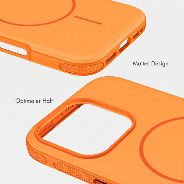 imoshion Color Backcover mit Thin MagSafe Ring Apple iPhone 16 Pro - Orange