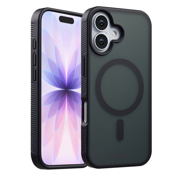 Accezz Rugged Frosted Back Cover mit MagSafe Apple iPhone 17 - Schwarz