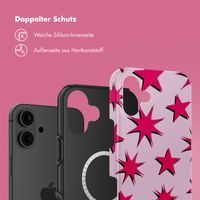 Selencia Vivid Rückabdeckung mit MagSafe iPhone 16 - Stars Rubine Red Light Pink