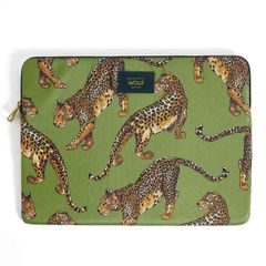 Wouf Daily Laptop Hülle 13-14 Zoll - Laptop Sleeve - Olive Leopard