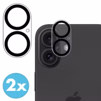 imoshion Kameraprotektor aus Glas 2er-Pack für das Apple iPhone 16 / 16 Plus - Schwarz