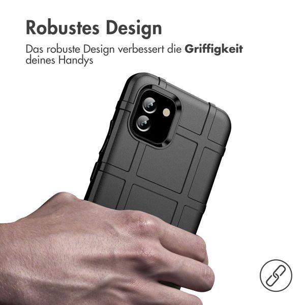 imoshion Rugged Shield Backcover für das Samsung Galaxy A03 - Schwarz