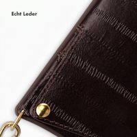 Selencia Nova Echtleder Backcover mit Kartenhalter Apple iPhone 17 Pro - Dark Chocolate