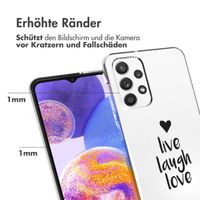 imoshion Design Hülle für das Samsung Galaxy A23 (5G) - Live Laugh Love