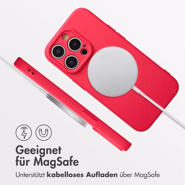 imoshion Color Back Cover mit MagSafe Apple iPhone 15 Pro Max - Neon Pink