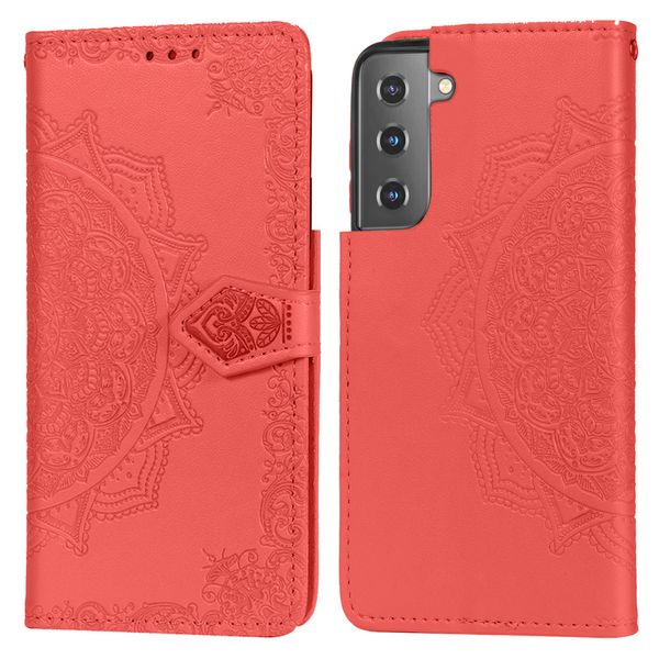 imoshion Mandala Klapphülle Samsung Galaxy S21 - Rot