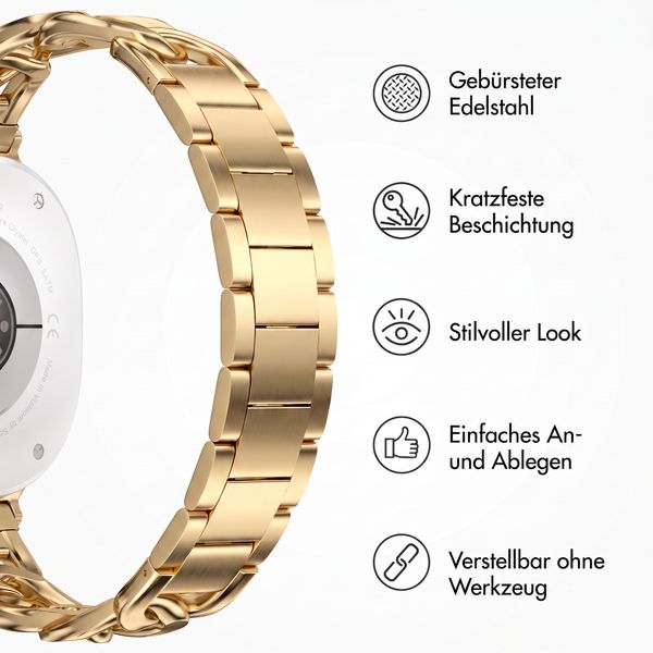 Selencia Chain Armband für Samsung Galaxy Watch 9 (40/44mm) / Watch 8 (40/44mm) / Classic (46mm) - Gold