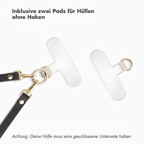 Selencia Crossbody-Handykette - Schwarz