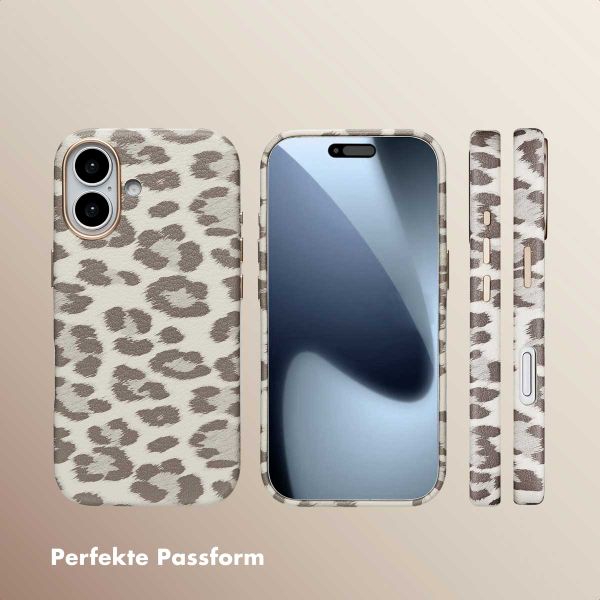 Selencia Sabi Backcover Leopardenmuster mit MagSafe Apple iPhone 17 - Soft Ivory
