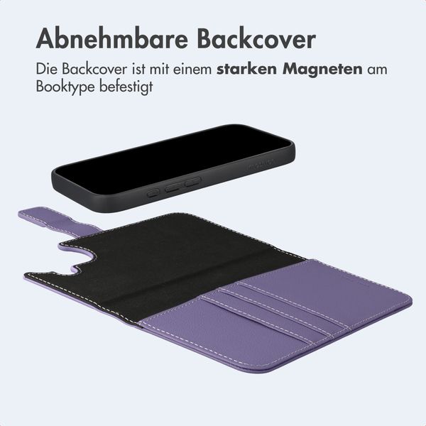 imoshion Herausnehmbare 2-in-1 Luxus-Bookcase Apple iPhone 16 - Violett