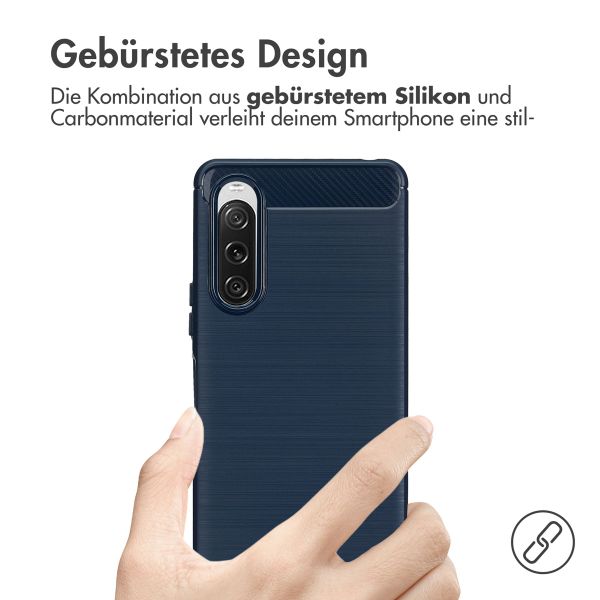 imoshion Brushed Back Cover Sony Xperia 10 V - Dunkelblau