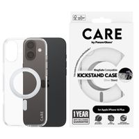 CARE by PanzerGlass Kickstand Case MagSafe für das iPhone 16 Plus - Silber