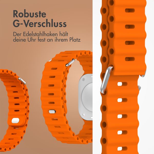 Accezz Ocean Armband für Apple Watch Series 1 - 9 / SE (38/40/41 mm) | Series 10 / 11 (42 mm) - Orange