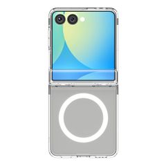 Spigen Ultra Hybrid Pro MagFit Backcover Samsung Galaxy Z Flip 7 - Clear / White