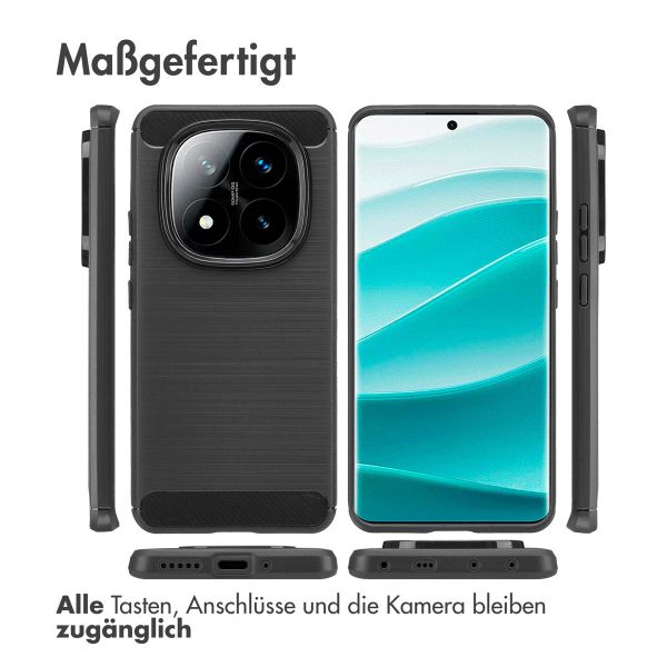 imoshion Brushed Back Cover Xiaomi Redmi Note 14 Pro (5G) - Schwarz