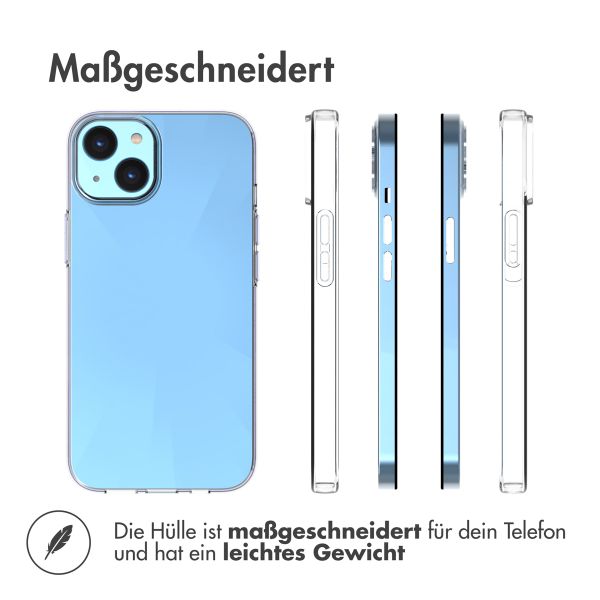 Accezz TPU Clear Cover für das Apple iPhone 14 - Transparent