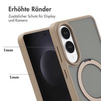 Accezz Ring Stand Backcover mit MagSafe Samsung Galaxy S25 Edge - Braun