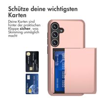 imoshion Backcover mit Kartenfach Samsung Galaxy S24 Plus - Rosé gold