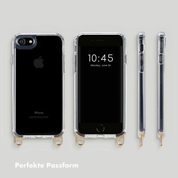 Selencia Backcover mit abnehmbaren Haken Apple iPhone SE (2022 / 2020) / 8 / 7 - Transparent