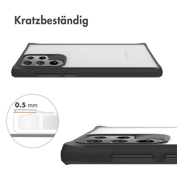 imoshion Rugged Hybrid Case Samsung Galaxy S22 Ultra - Schwarz