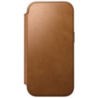Nomad Modern Leather Folio Klapphülle Apple iPhone 18 Pro Max - English Tan