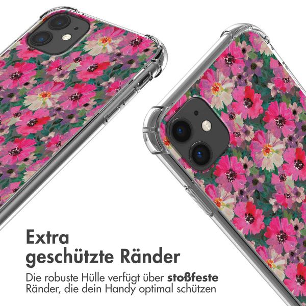 imoshion Design Hülle mit Band für das iPhone 11 - Flower Water