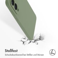 Accezz Liquid Silikoncase mit MagSafe Samsung Galaxy S25 Edge - Cooper Green