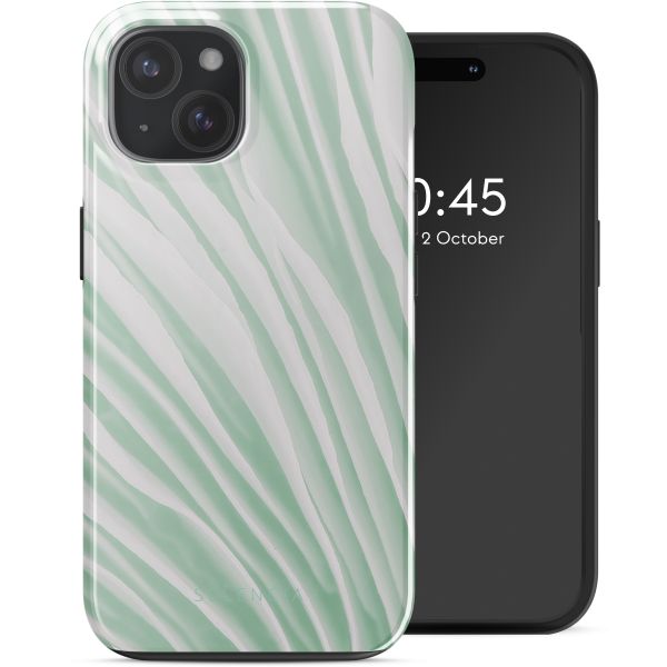 Selencia Vivid Rückabdeckung mit MagSafe Apple iPhone 15 - Nature Grayed Jade