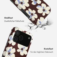 Selencia Vivid Back Cover Apple iPhone 18 Pro Max / 17 Pro Max - Choco Flower Pop