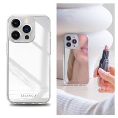 Selencia Mirror Back Cover Apple iPhone 15 Pro - Silber
