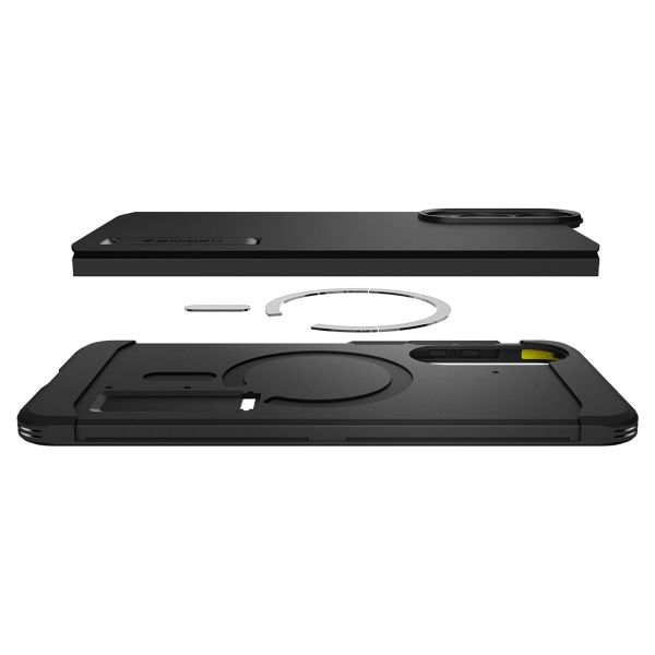 Spigen Tough Armor Backcover MagSafe Samsung Galaxy S25 Edge - Schwarz