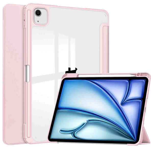 imoshion Trifold Hardcase Klapphülle für das iPad Air 13 Zoll (2024) M2 - Rosa