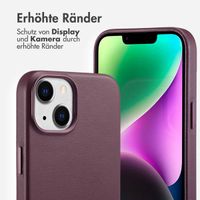 Accezz MagSafe Leather Backcover für das Apple iPhone 14 - Heath Purple