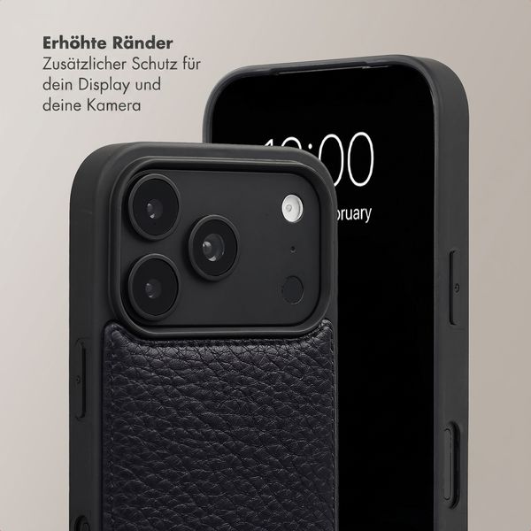 Selencia Nova HandyHülle mit Kordel und Kartenhalter Apple iPhone 18 Pro / 17 Pro - Schwarz